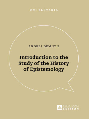 cover image of Introduction to the Study of the History of Epistemology